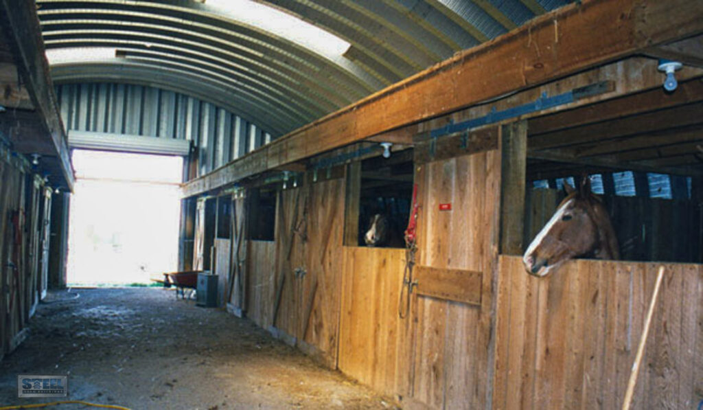 steel arch barn