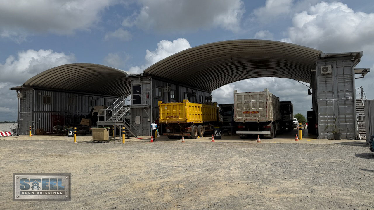 Steel Arch Building Ivory Coast Commercial Project